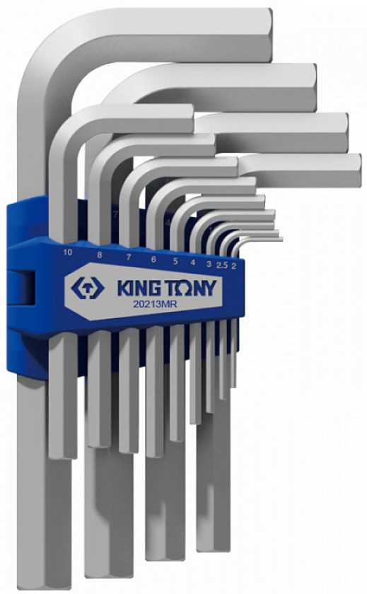 Набор Г-образных шестигранников 2-19 мм, 13 предметов KING TONY ST20213MR Наборы шестигранников L-типа фото, изображение